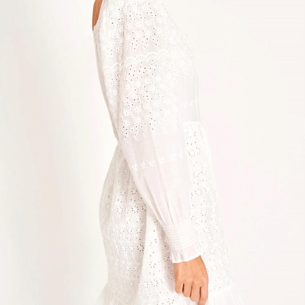 *NWT* LoveShackFancy Preslina White Eyelet Dress - Picture 3 of 12